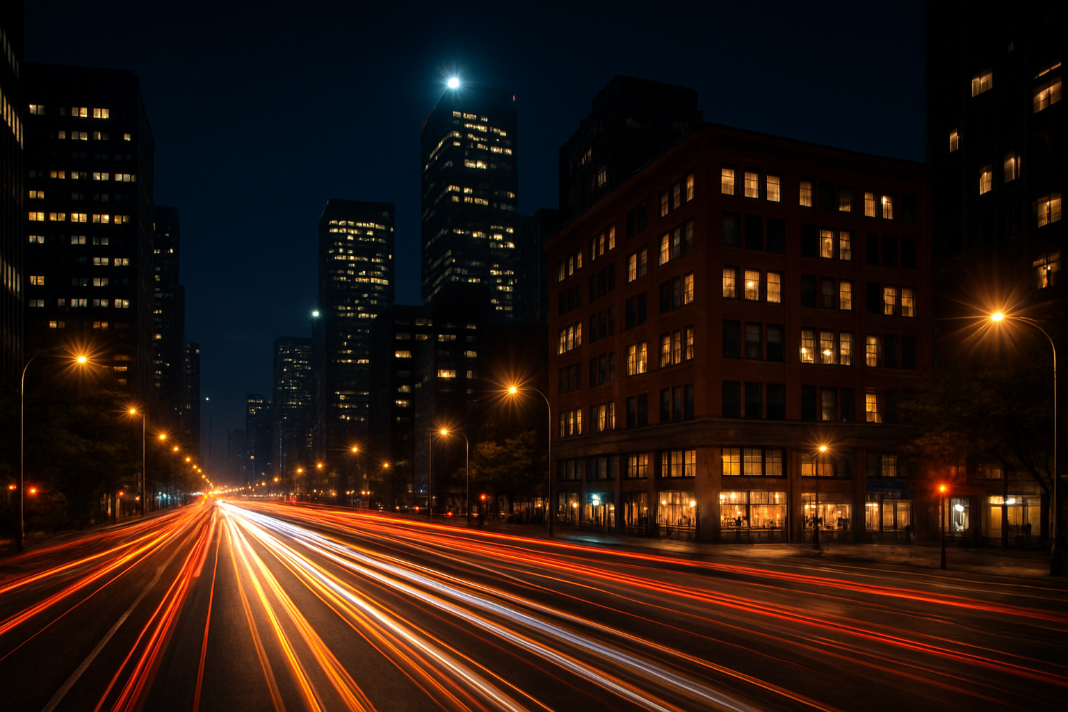 Gece fotoğrafçılığı örneği