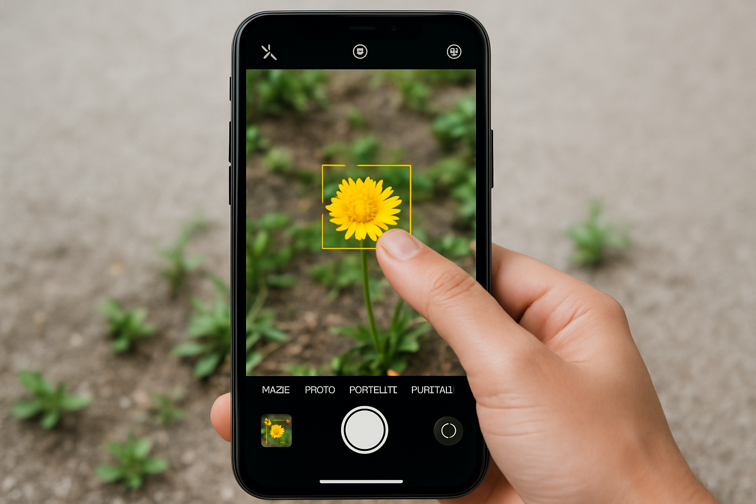 Telefon kamerasında odaklama tekniği